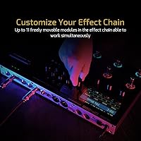 Vista 4 de Valeton - Pedal procesador multiefectos con pedal de expresión, bucle FX, MIDI I/O, modelado de amplificador, gabinetes IR de simulación, estéreo