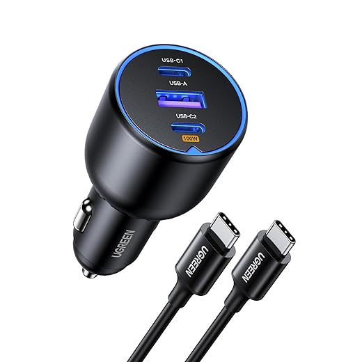 UGREEN 130W Dual USB-C Car Charger