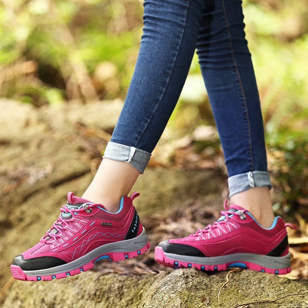 Zapatos De Senderismo para Mujer Antideslizantes Botines Transpirables Al Aire Libre Zapatillas De Trekking