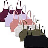 Fruit of the Loom Women's Spaghetti Strap Cotton Pullover Sports Bra Value Pack - Wireless Full Coverage Comfort