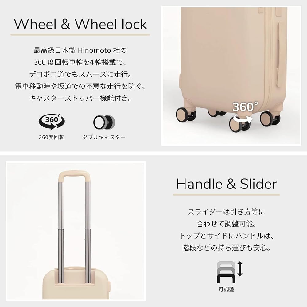 【未使用】Aww アウ　スーツケース32L 機内持ち込みサイズ　バッグ付 Amazon.co.jp: 【Aww（アウ）】スーツケースキャリーバッグ