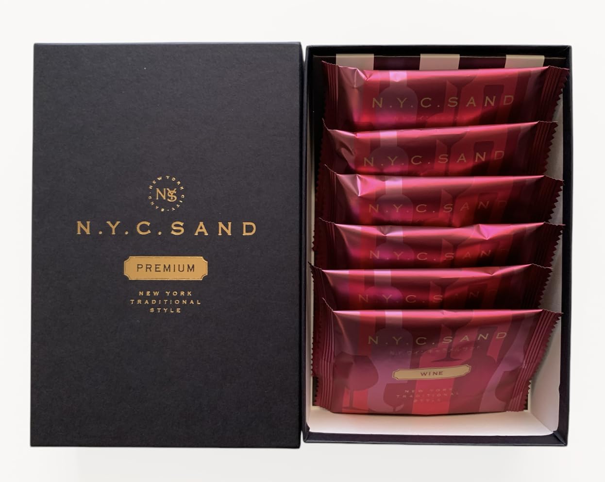 Amazon.co.jp: 【東京土産】N.Y. キャラメルサンド 6個入り （羽田空港