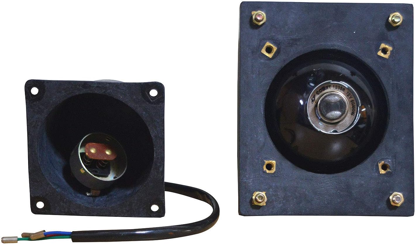 Head Lamp Set with 12v Bulbs and Rubber Gasket Suitable for Mahindra E-40 450 475 485 575 E-50 3505 C4005 4505 5005 and Eicher Tractor