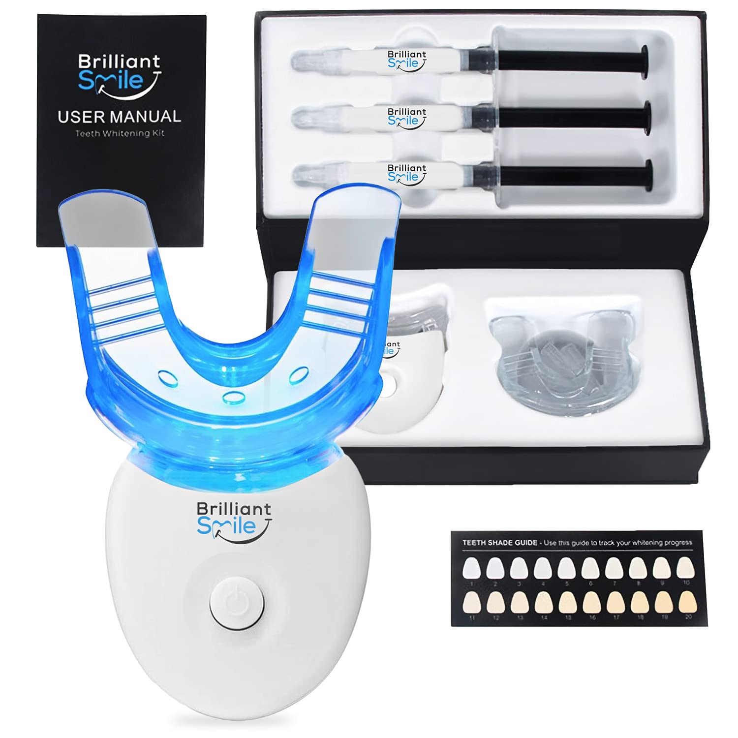 Teeth Whitening Kit Dentist Approved - Teeth Whitening Trays Gel White Smile 3X Teeth White Gel Removes Stains - Teeth White - Smile Whitening kit 10 Mins - Rapid & Effective Result - Snow Teeth