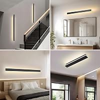 ZTWLEED Fali LED Lámpa 32W - Távirányítós, Fényerőszabályozható (10-100%), 80 cm, Fekete, Modern Dizájn Hálószobába, Nappaliba

AI: I've cre 7