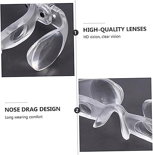 Miniatura 8 de Lupas ajustables 4X lupa antirreflejos, ideales para personas mayores de miopía, ver televisión para lectura de baja visión, anteojos de lectura de