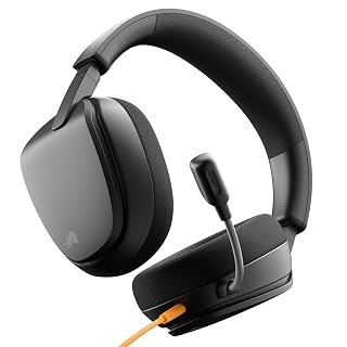 Glorious GHS Eternal - Stereo Gaming Headset for PC, PS5, PS4, Xbox, Switch - Custom Tuned Angled Drivers, Adjustable Crystal Clear Detachable Mic, 3.5mm - Durable, All Day/Night Comfort - Black - Amazon product rated Grade B