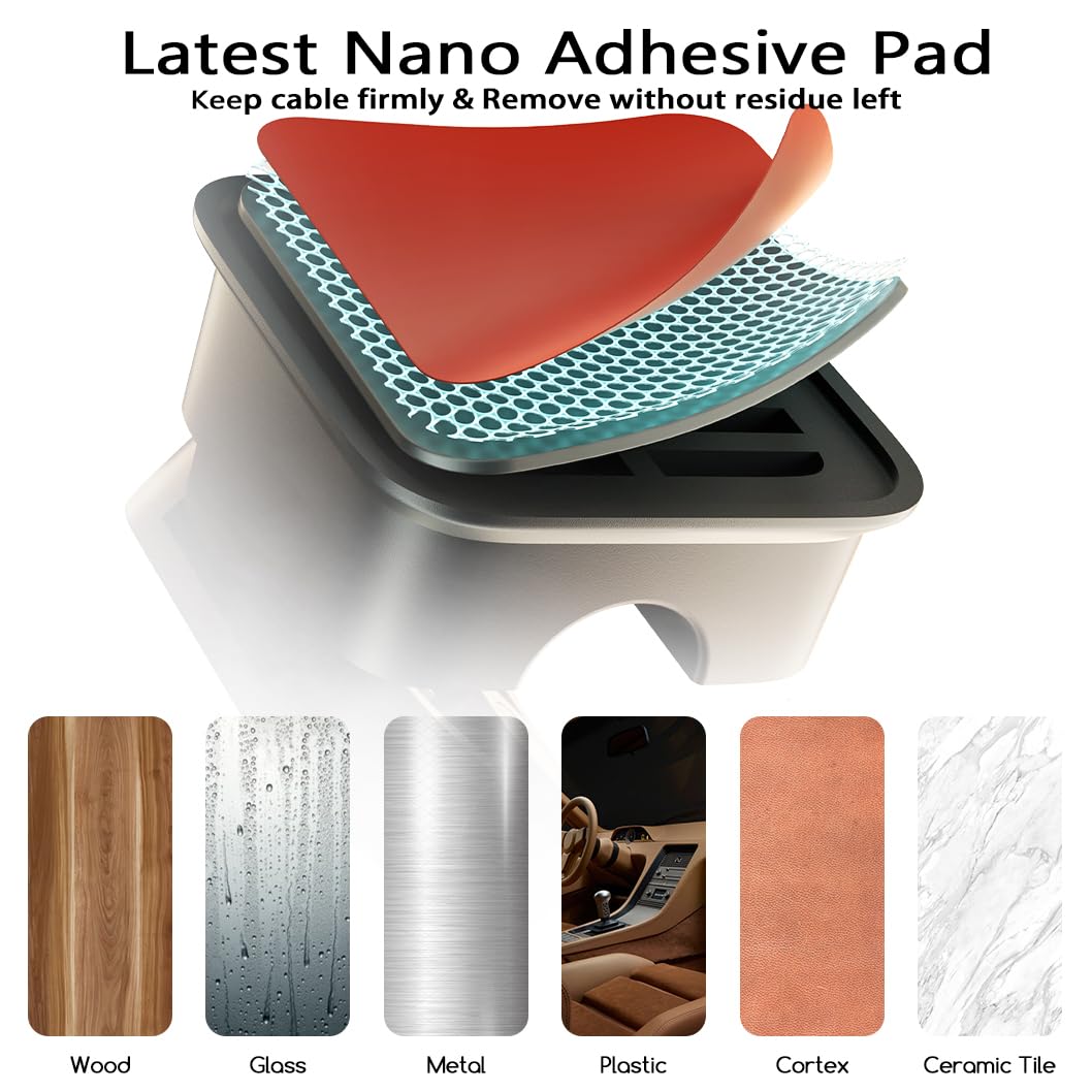 Lot De 12 Clips Magnétiques Pour Câbles OUYLAF - Organiseur