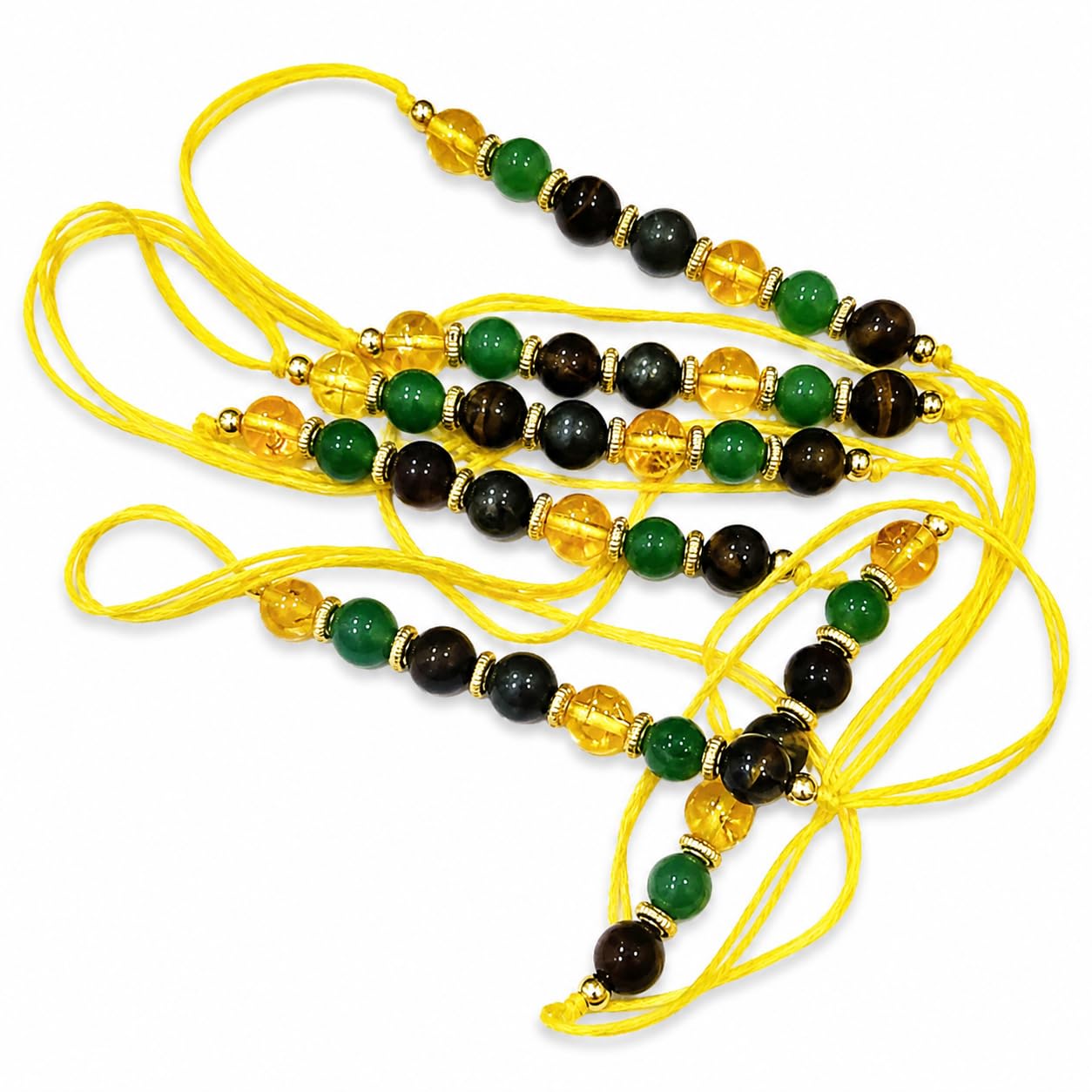 Clear Quartz Crystal Beads Rakhi | Premium Rakhis For Brother | Long Bead Rakhi-image-20