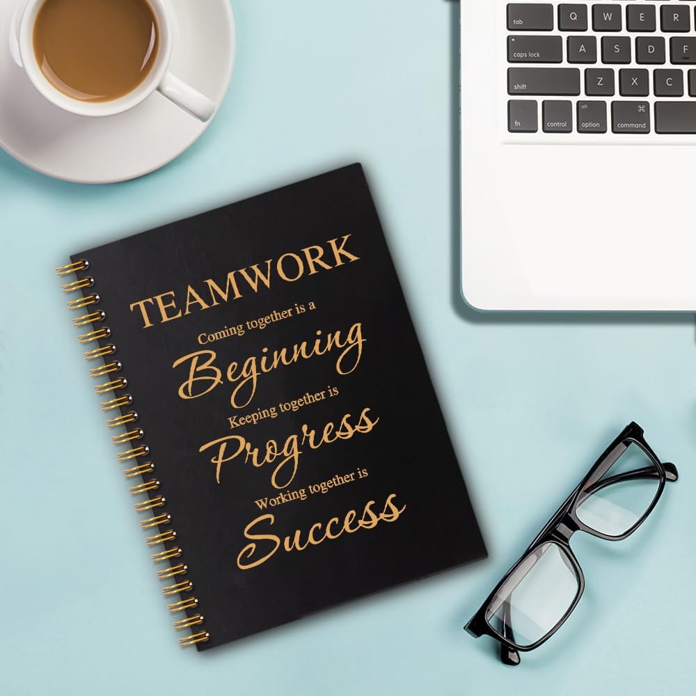 Teamwork Coming Together is The Beginning 160 Blank Pages Spiral Notebook, Team Notebooks for Employees, Job Promotion Gifts, Teamwork Gifts for Coworkers, Office Team Work Gifts for Colleague - Image 4