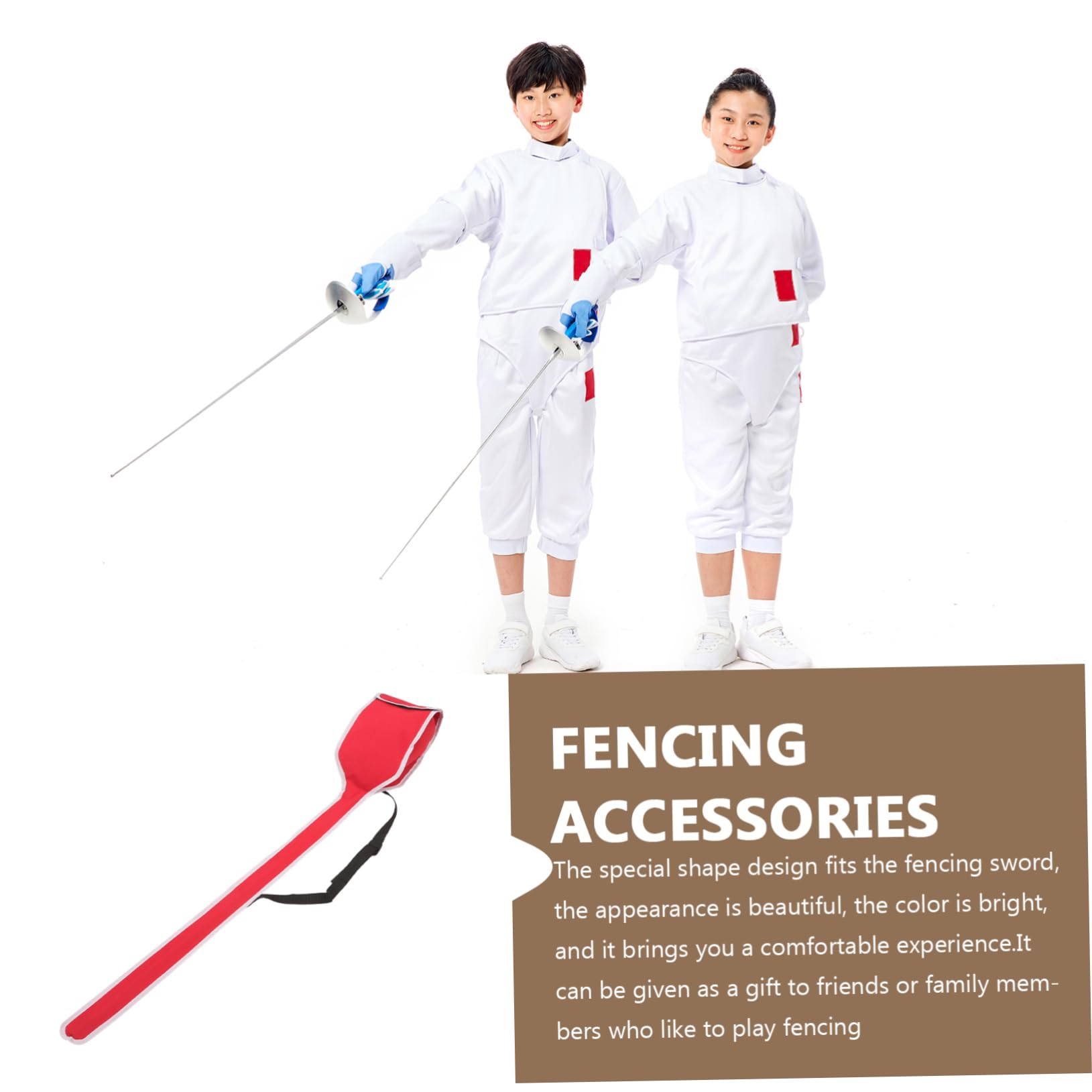 DECHOUS Multi-function Sword Pouch Fencing Bag for Daily Use Reusable Fencing Pouch Compact Size Easy Access Sword Scabbard