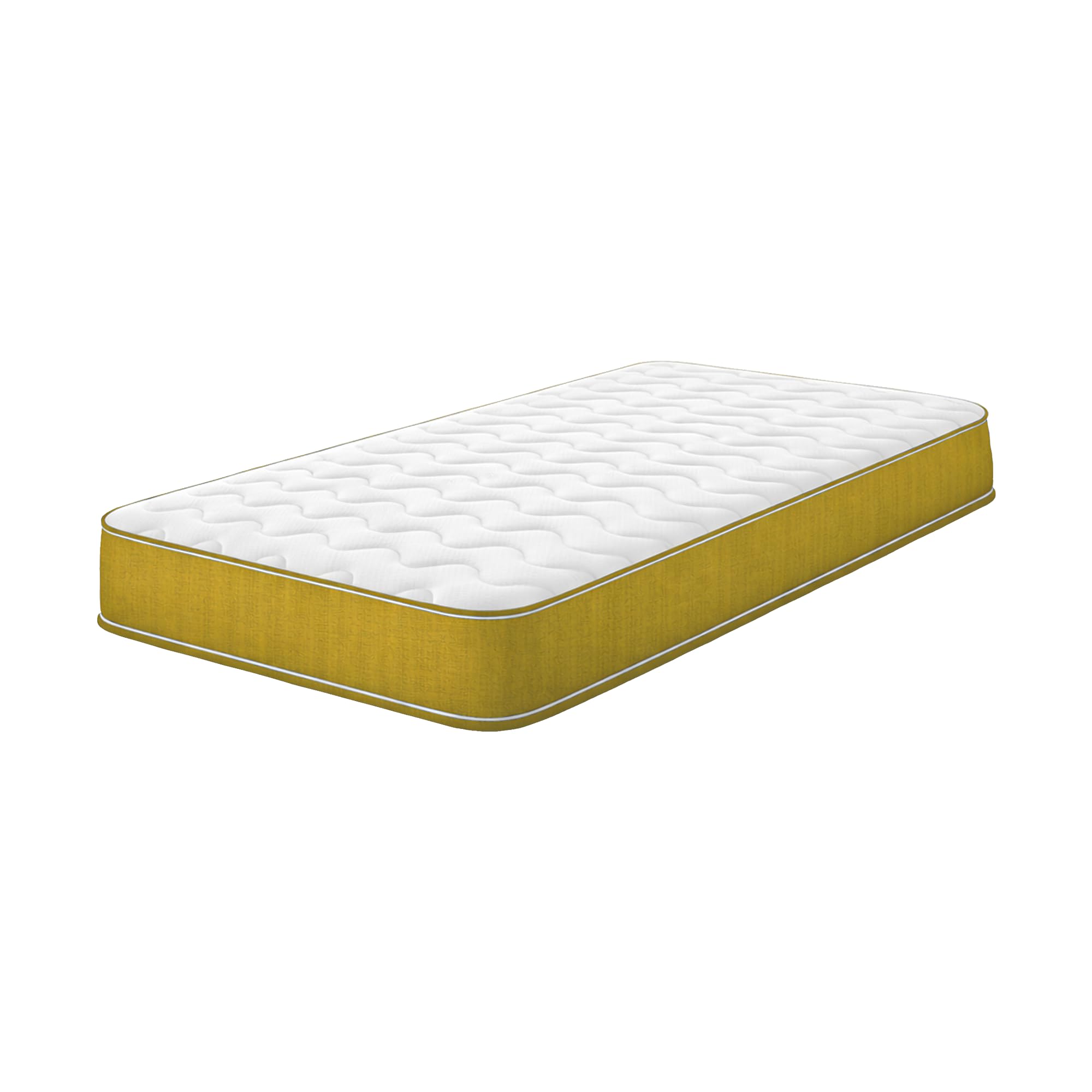 Starlight Beds Colours Range - Yellow European Single Mattress