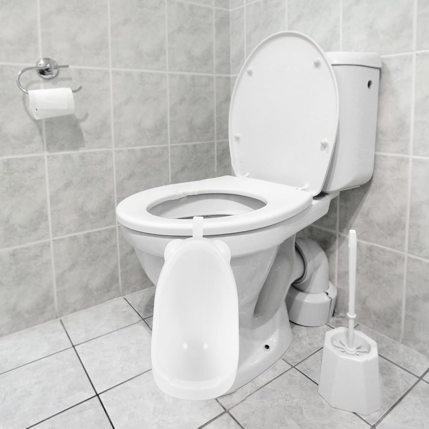 Urinal for Boys and Portable Potty Training Toilet, White Wall-Mounted Boy Standing Urinal, Potty for Toilet Training at Home and Travel