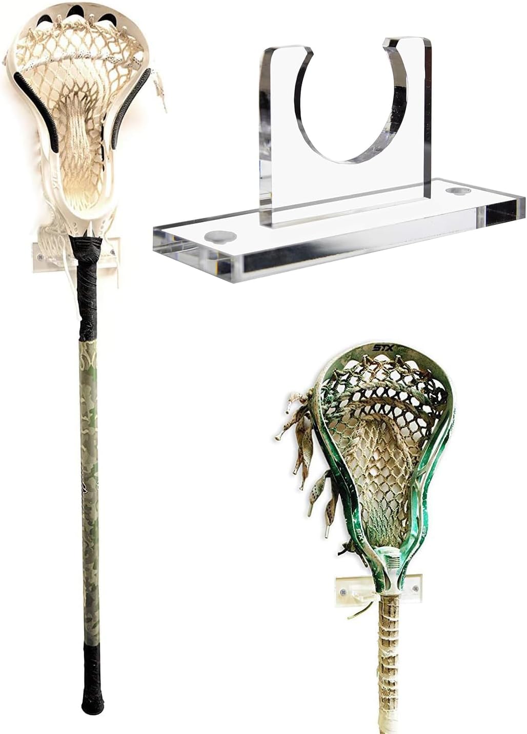 Better Display Cases Deluxe Acrylic Standard Size Lacrosse Stick Wall Mount