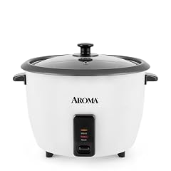 Aroma Housewares 32-Cup Cooked 16-Cup UNCOOKED Pot Style Rice Cooker ARC-7216NG White