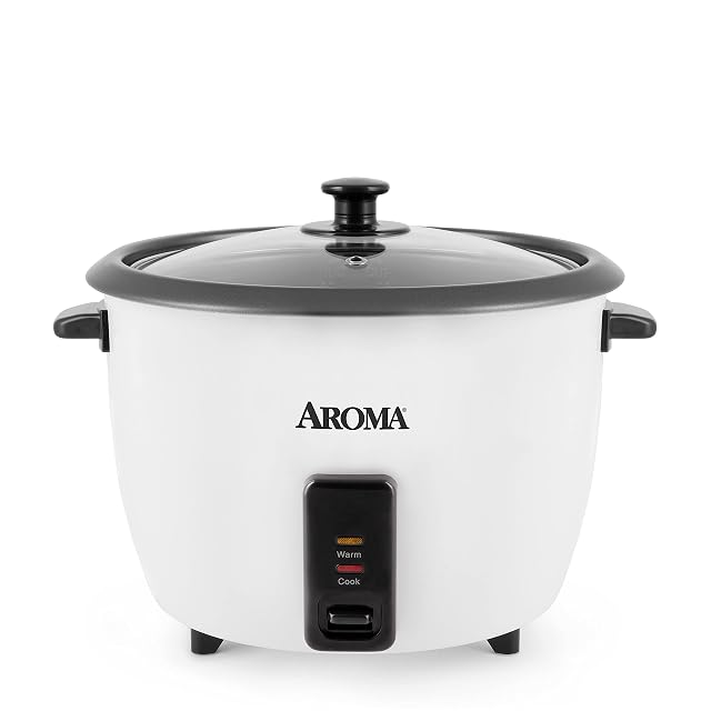 Aroma Housewares 32-Cup Cooked 16-Cup UNCOOKED Pot Style Rice Cooker ARC-7216NG White