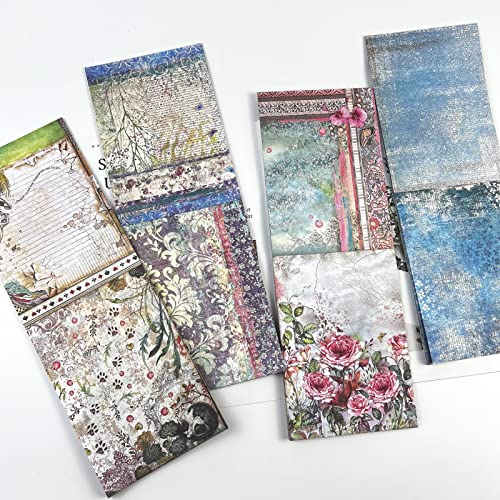 200 Pcs Vintage Scrapbook Paper Journaling Supplies Decorative Paper Scrapbooking Supplies Diy Decorative Papers Bullet Junk Art Album Frames Collage Cottagecore Planners #TOP3