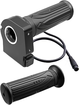 1 Pair 48V Throttle Display Accelerator Fit for Jetson Haze and dyu Y16, 48V Throttle Grip, 6-Pin Connector