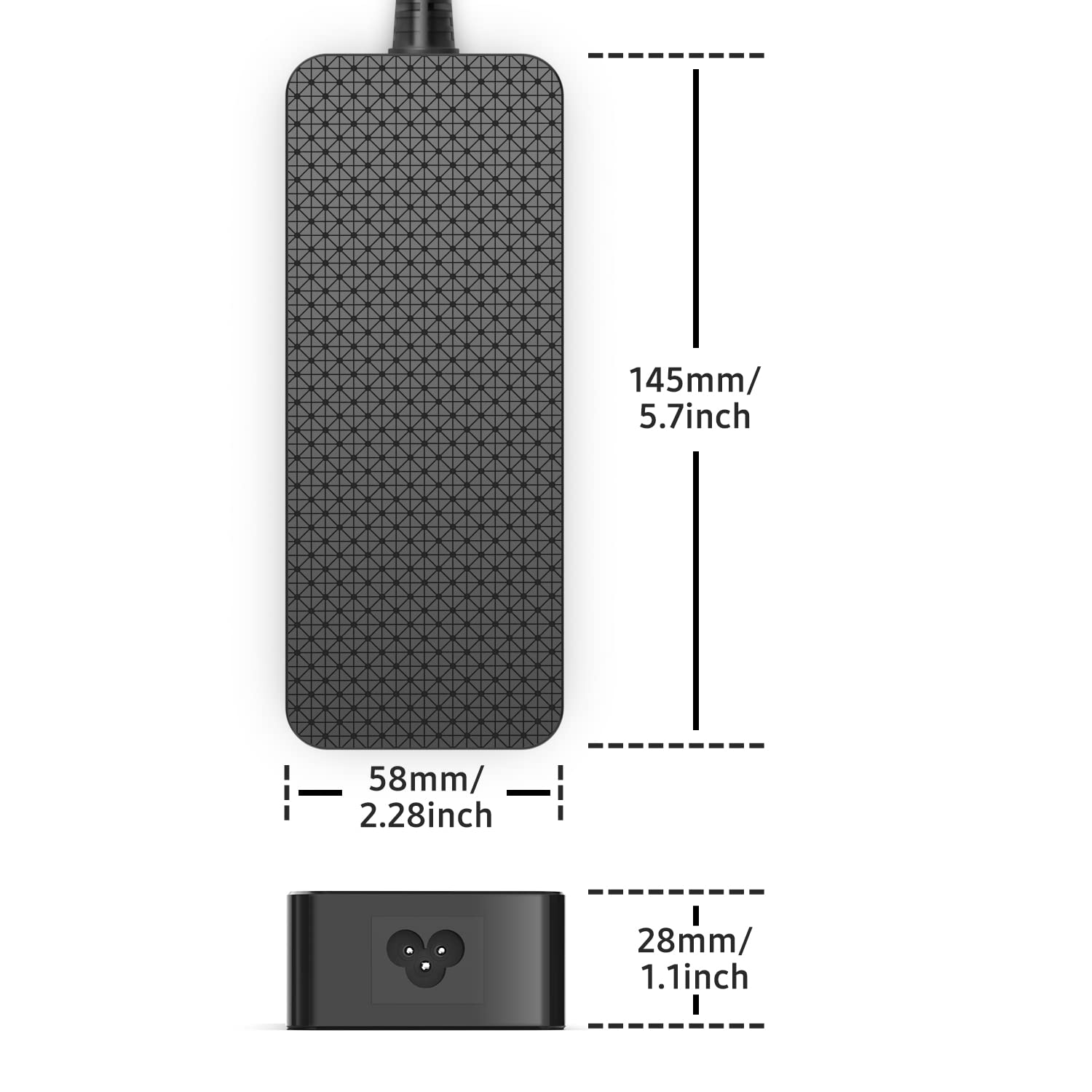 HKY 5-28 V 5 A PD3.1 140 W USB C Mini GAN Tragbares Ladegerät, kompatibel mit MacBook Pro/Air, XPS 13, Samsung, HP, Chromebook, ASUS, i-Pad Pro, MacBook Pro 16 Zoll, MSI Gaming Laptop, schnelle