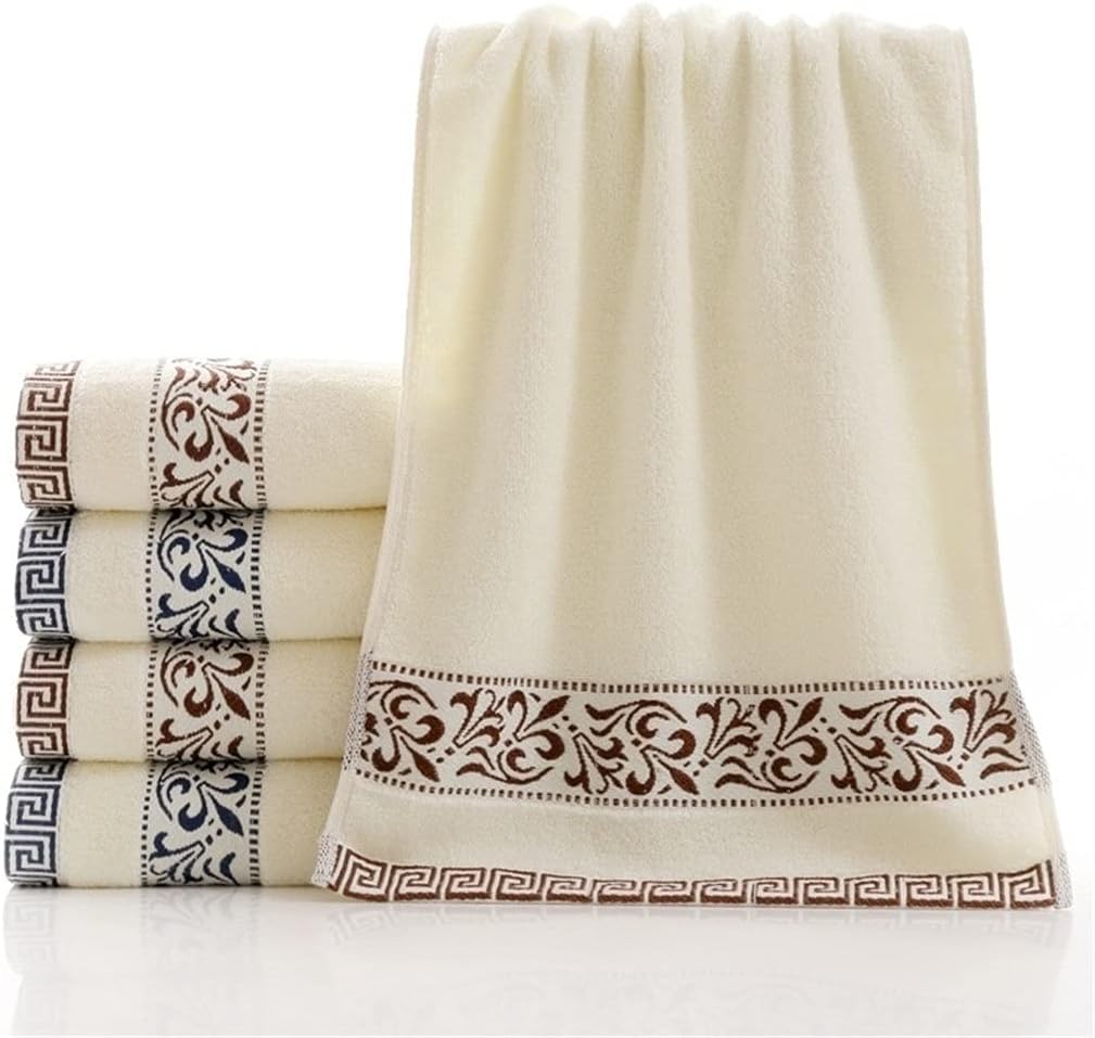 3pcs Solid Color Embroidery Men Washcloth Travel Hotel Bath Towel Bathrobe Gym Yoga Portable Lovers (Color : B Size : 3pcs 34x74cm)