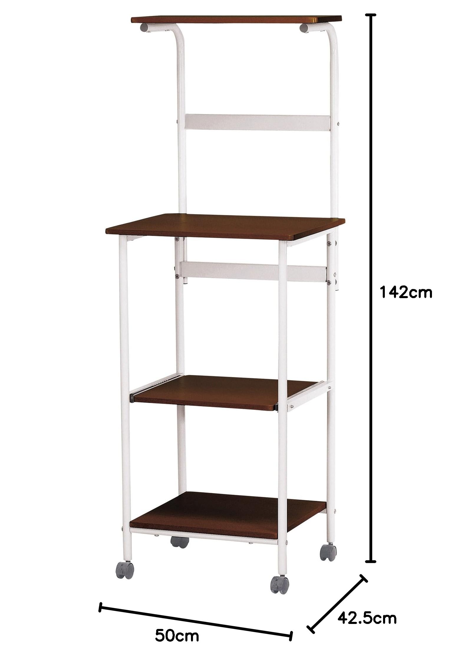 Amazon｜弘益 koeki レンジワゴンハイタイプ BR KW500(BR