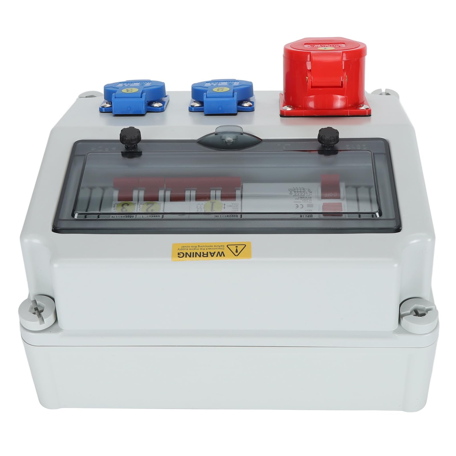 Przemysłowa Skrzynka Gniazdkowa, Wodoodporny materiał ABS, Wyłącznik Automatyczny do Zasilania 220-250 V i 380-415 V do zastosowań Zewnętrznych i Przemysłowych