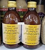 Trader Joe Organic Raw Pumpkin Vinegar 8.45fl oz 250ml (Two Bottles)
