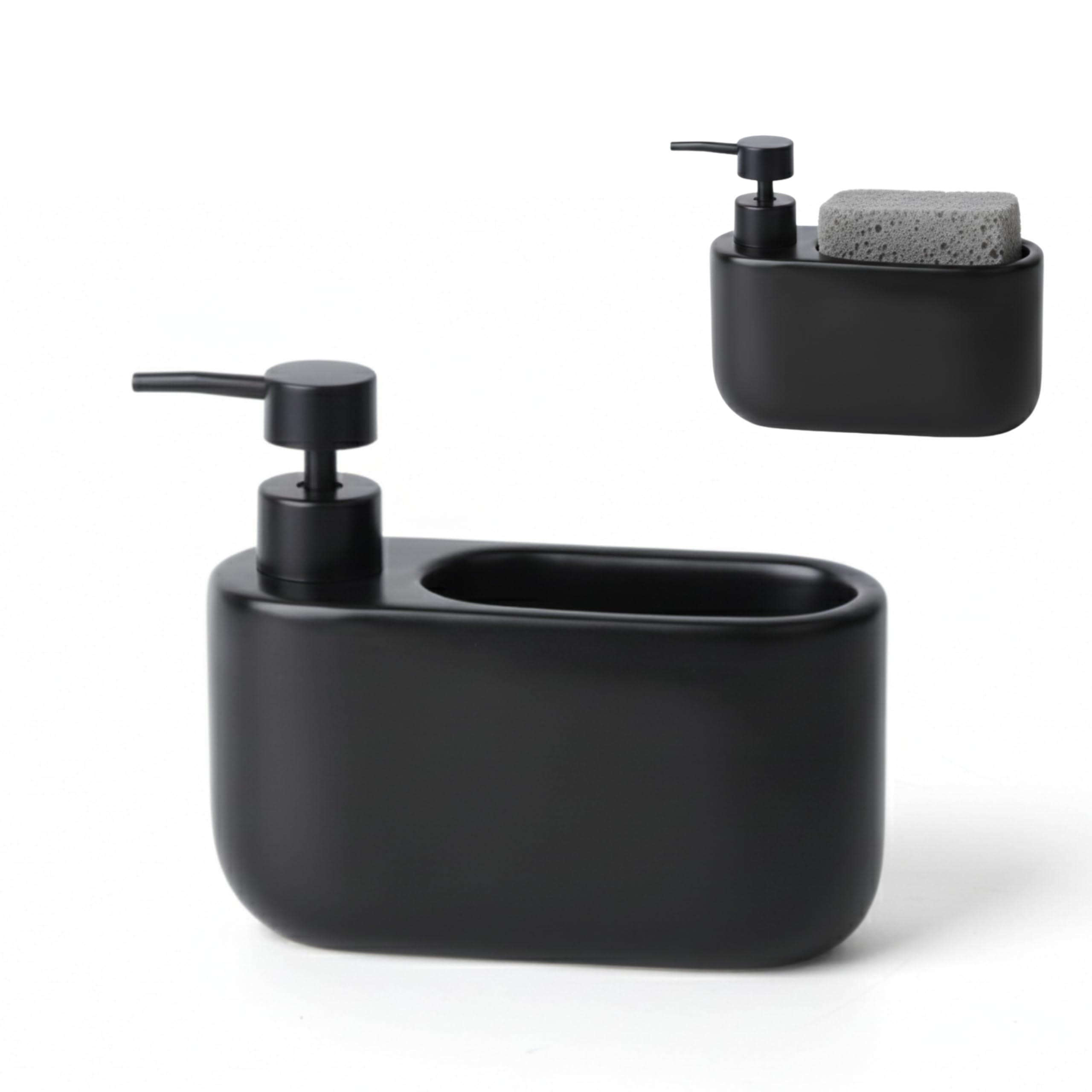 Dispensador Portaesponja Negro