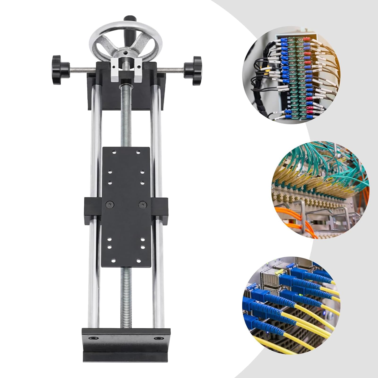 NGARY Supporto per dinamometro, banco di Prova Manuale per dinamometro Orizzontale 500 N, Apertura di serraggio Massima: 20 mm/0,79 Pollici, per Uso Industriale, Commerciale, di Laboratorio