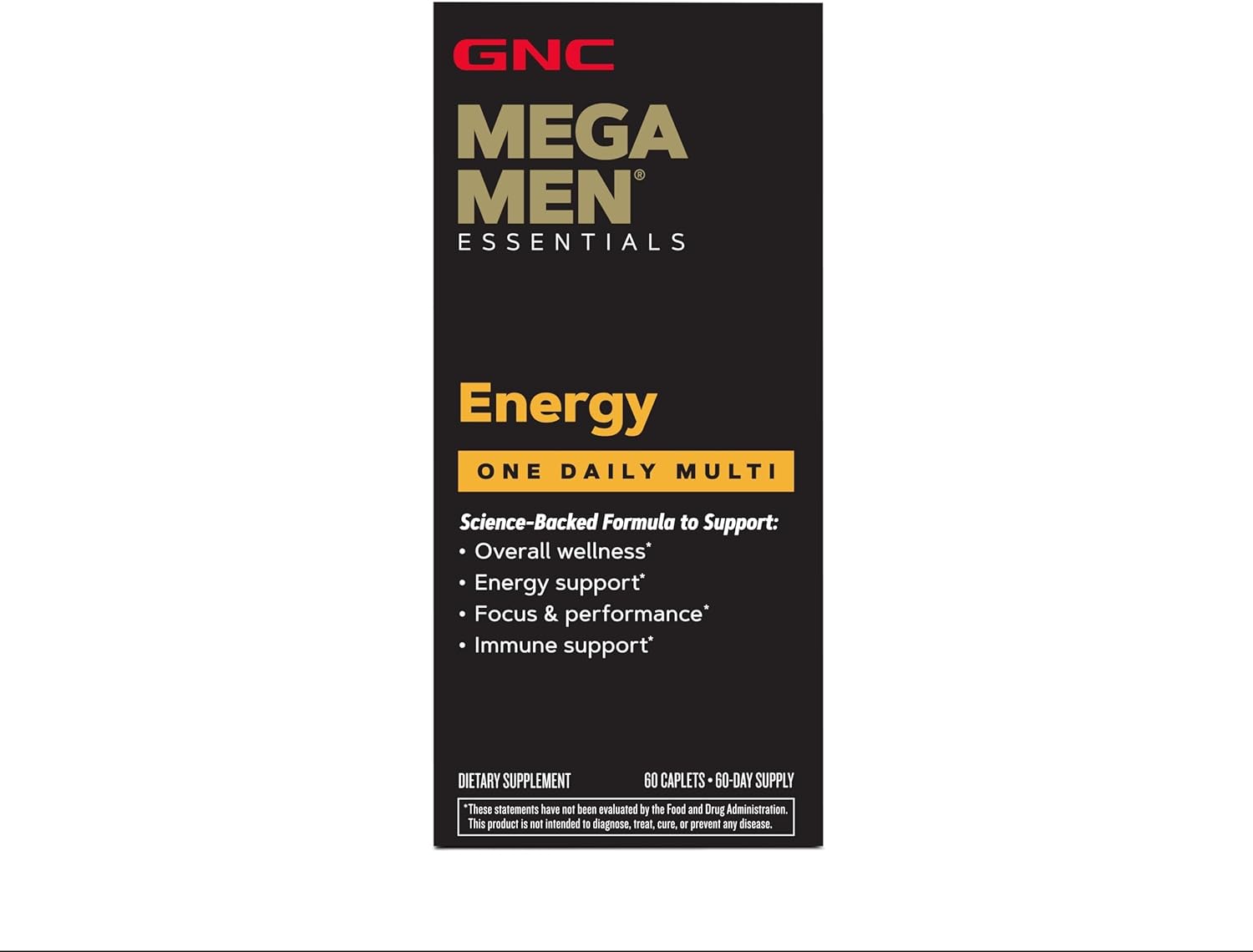 GNC Mega Men Multivitamin | Energy and Metabolism | 1 Daily - Image 3