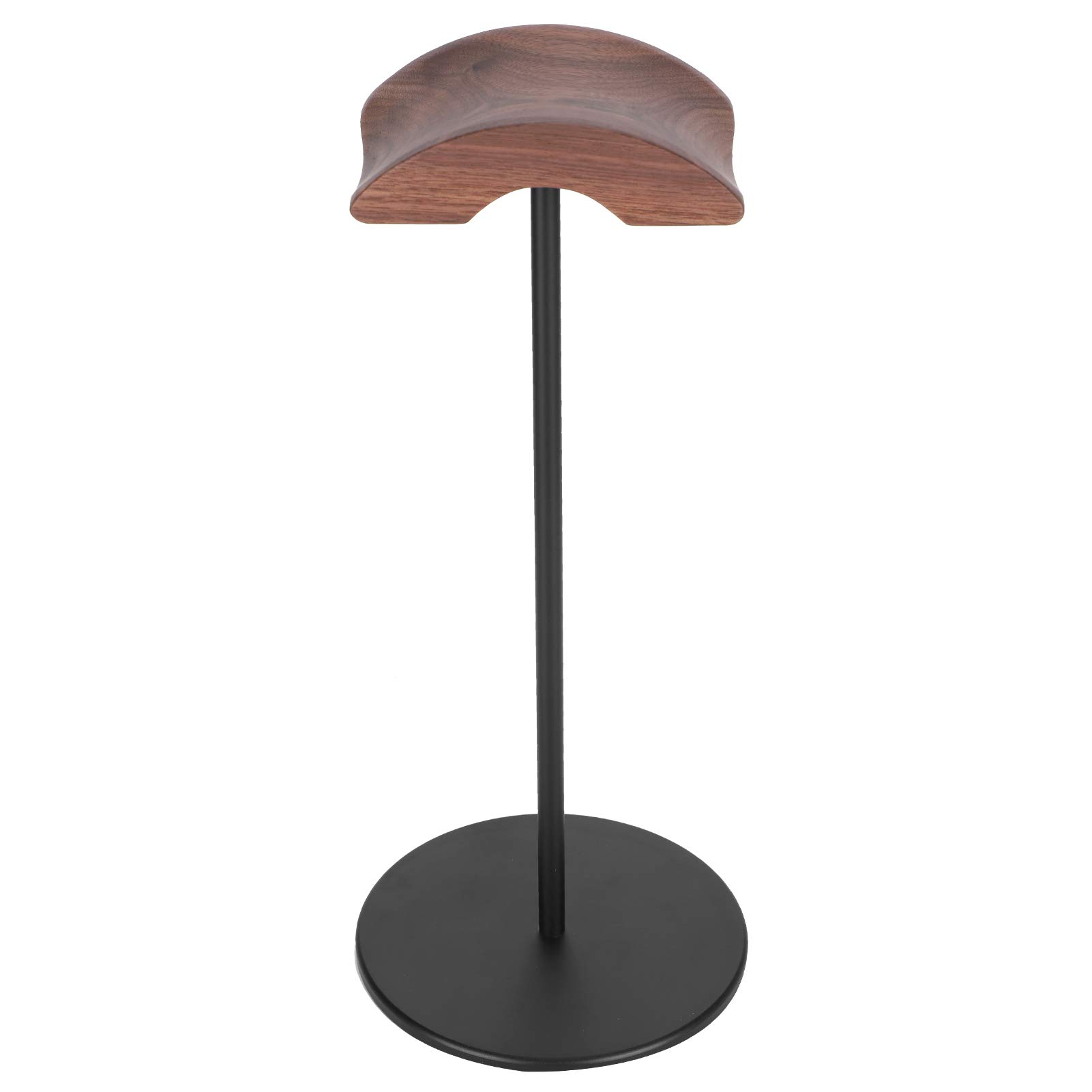 Supporto per cuffie in lega di alluminio noce nero Supporto per auricolari metallico Supporto per display da scrivania Supporto per organizer per cuffie da gioco Cuffie sopra
