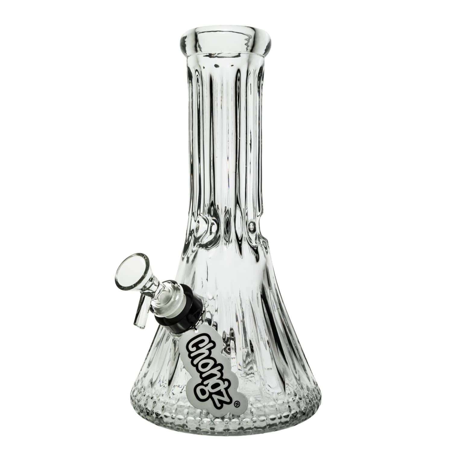 25 cm 7 mm "Lazarus" geschliffene Glasbecher Wasserpfeife mit Chongz-Stiel