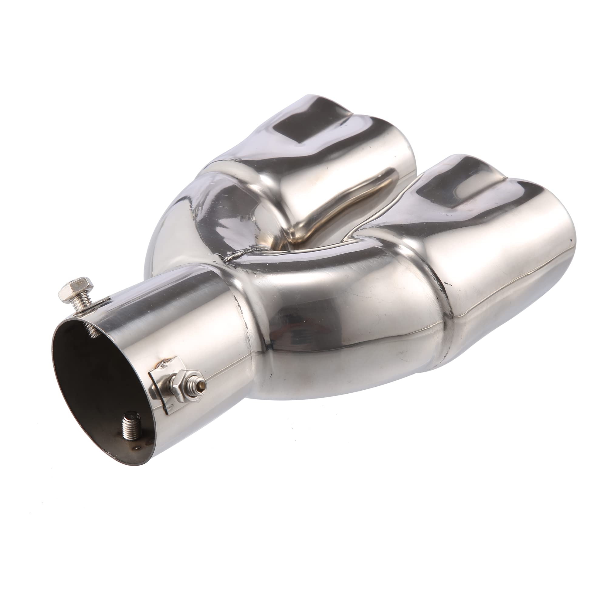 Embout échappement Voiture Forme Cœur - Acier Inox, Diamètre Tuyau 0,94 à 2,13 Pouces, Réduction Bruit, Style Tuning - 2