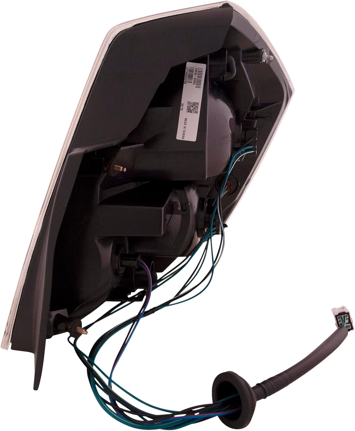 HEADLIGHTSDEPOT Tail Light Chrome Housing Right Passenger Compatible with 2007-2009 Nissan Sentra 2.0L