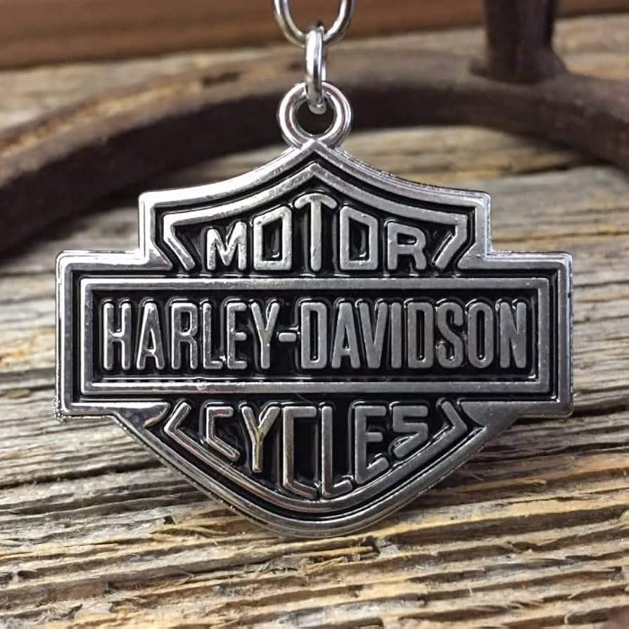 Amazon.co.jp: 両面ハーレー ロゴ 合金 キーホルダー キーリング
