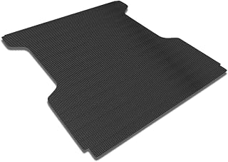Black Rubber Horizontal Line Truck Bed Floor Mat Liner v2 Compatible with 04-24 Titan 5.7 Ft (68.4") Short Bed