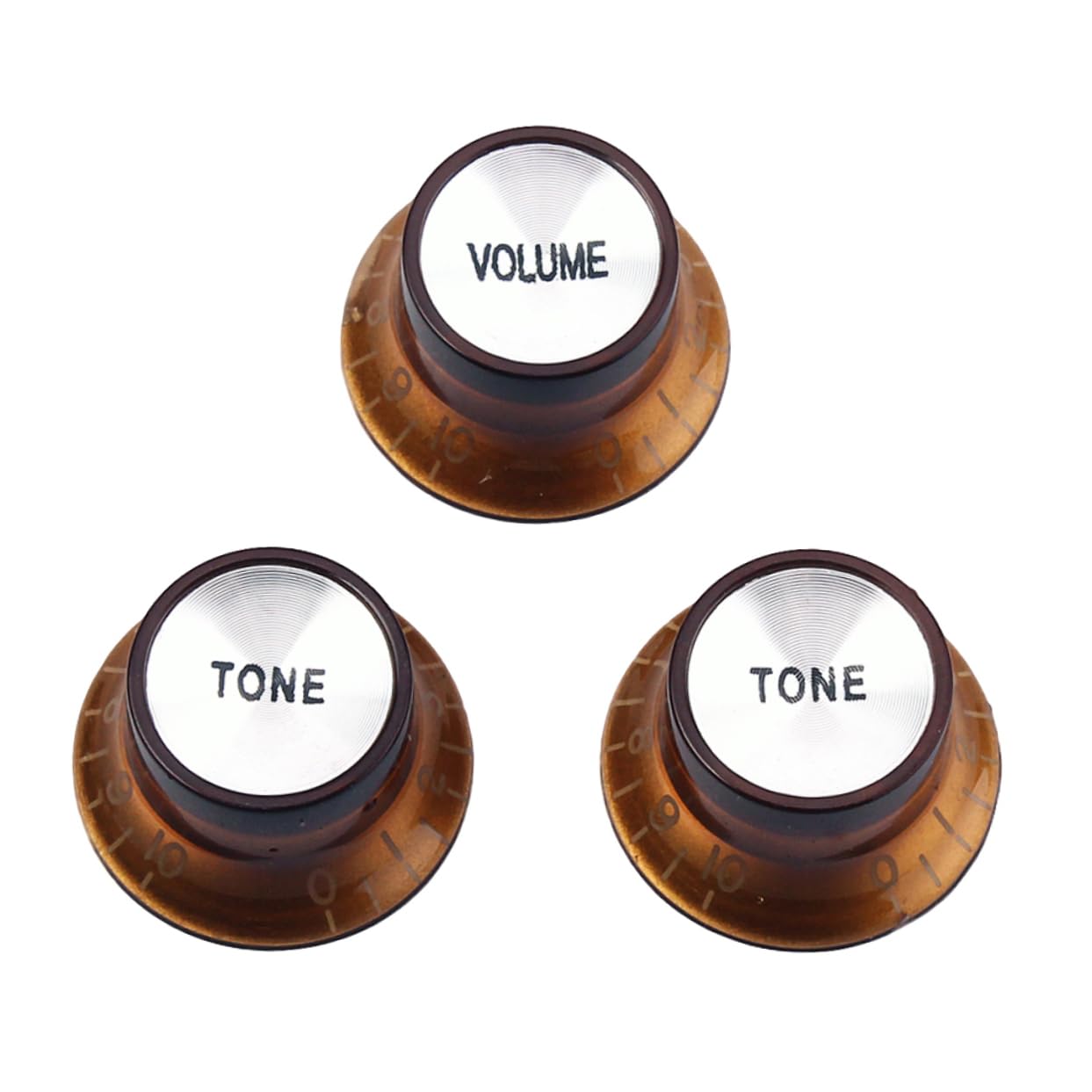OFFSCH Volume Tone Control Knobs Cap Guitar Parts Accessory Set for Electric Guitar (1v2t Light)