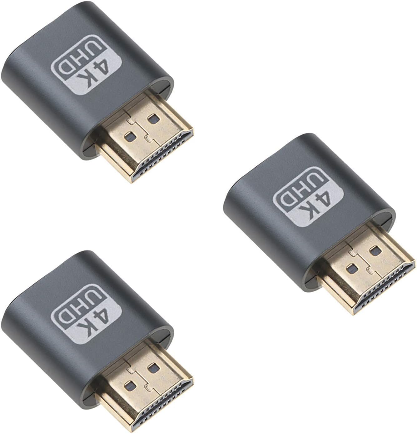 Welight HDMI Dummy 4K (3 Pack) Headless Adapter Ghost Display Screen Emulator Simulator