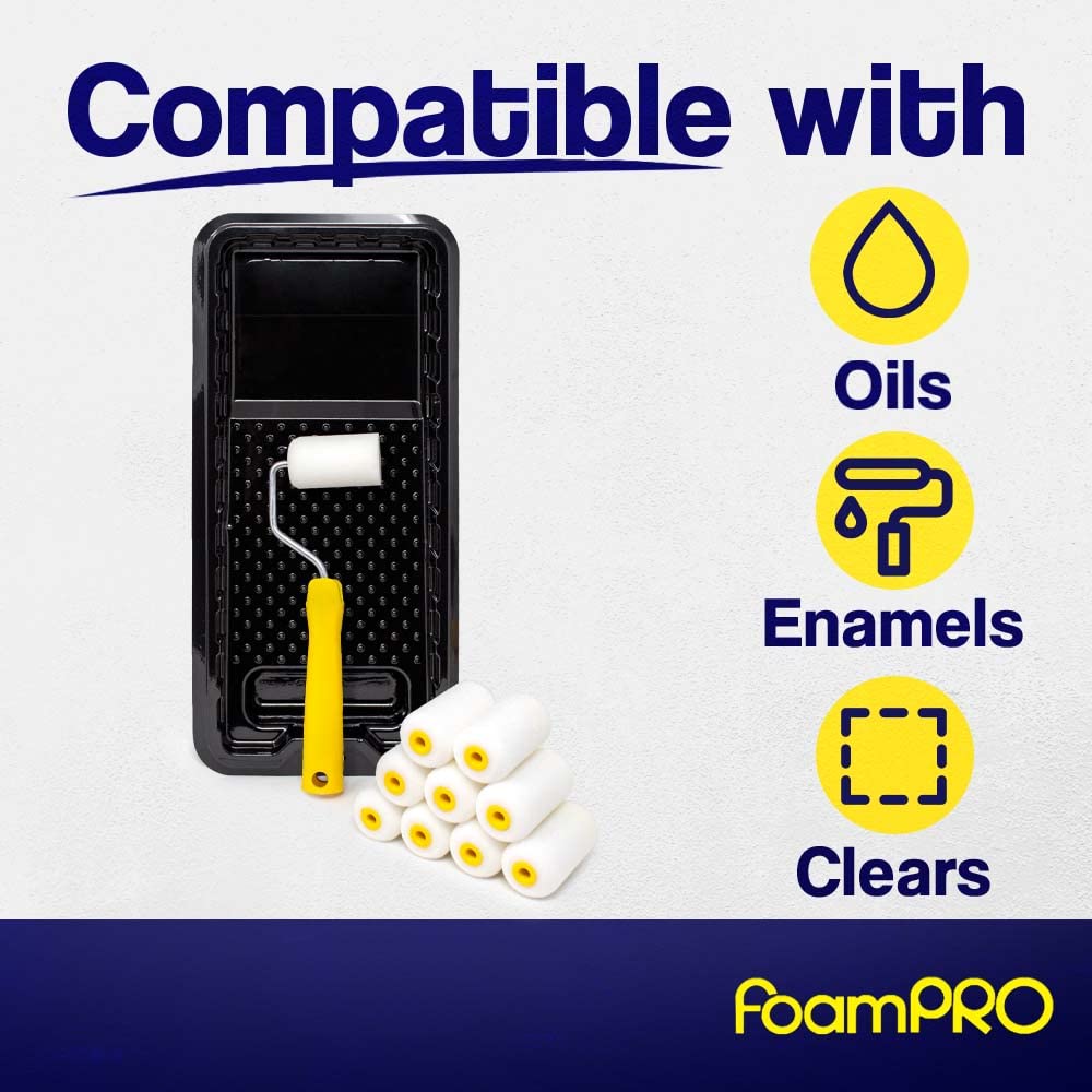 Foampro Paint Roller Kit - Smooth Finish -4 Foampro Paint Roller Kit - Smooth Finish -4