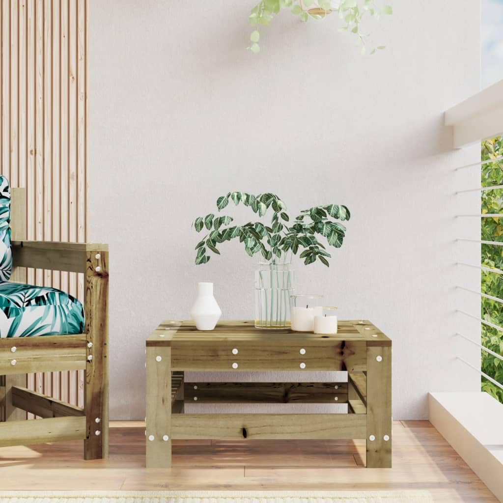 Tabouret de jardin Homgoday en pin traité pour éviter le pourrissement
