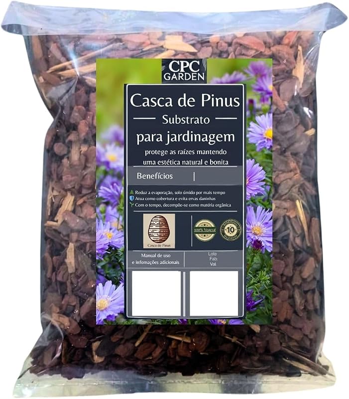 Casca de Pinus Para Jardinagem CPC Garden (10 Litros)