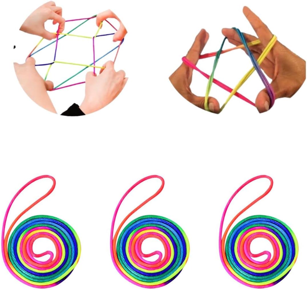 Amazon.com : [Cradle String] String Cradle String Rainbow Color ...