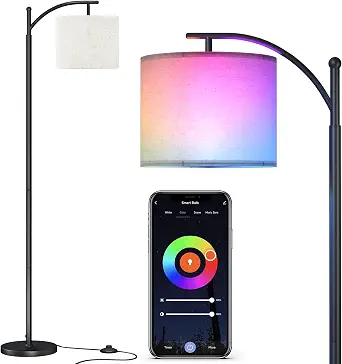 SUNMORY Arc Floor Lamp with App Control and RGB Lighting