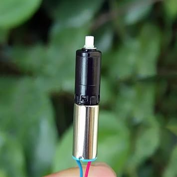 Zkenshan-DIY Motor Mini 6mm Gear Motor DC 3V-4.2V 3.7V 100RPM Speed Reduction Precision Coreless Geared Gearbox Motor, Easy to Install