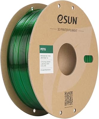 21 - eSUN PETG Filament 1.75mm, 3D Printing Filament 1kg Spool(2.2lbs), 3D Filament 1.75mm Dimensional Accuracy +/- 0.03mm,Fit Most FDM Printers,...