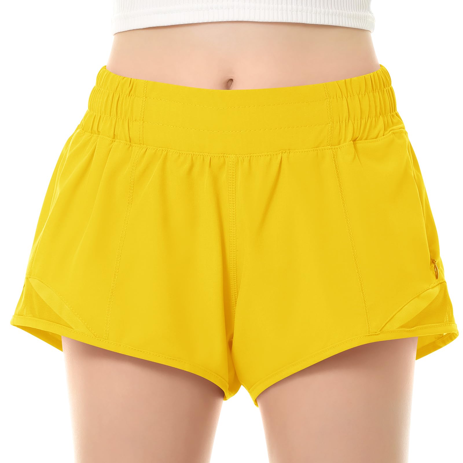 QooNoo Girls Athletic Shorts with Pocket Running Shorts