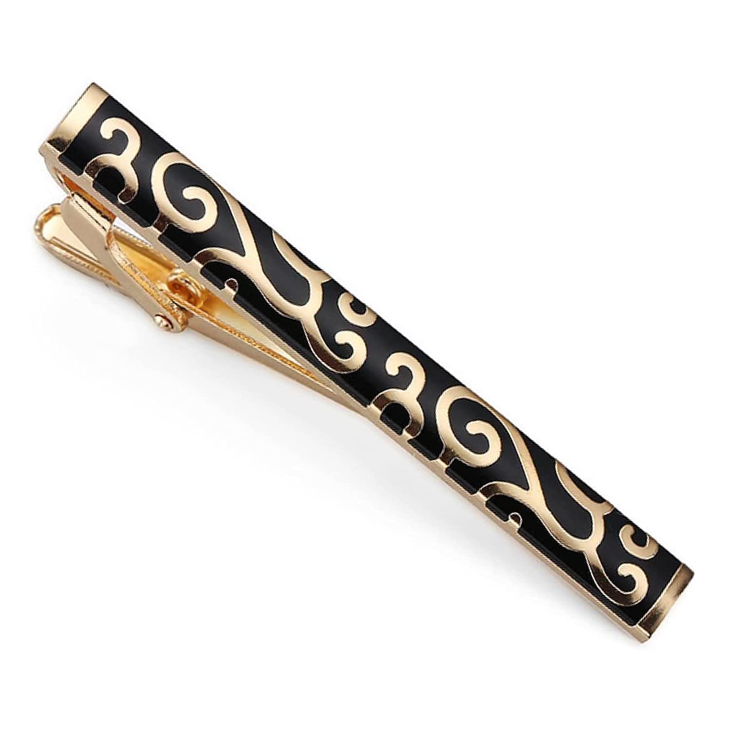 Peora Black Gold Two Tone Tie Pin Stylish Accesories for Men & Boys Wedding Business Gift (PX9T05G) (B0BX43Z4J4) Amazon Price History, Amazon Price Tracker