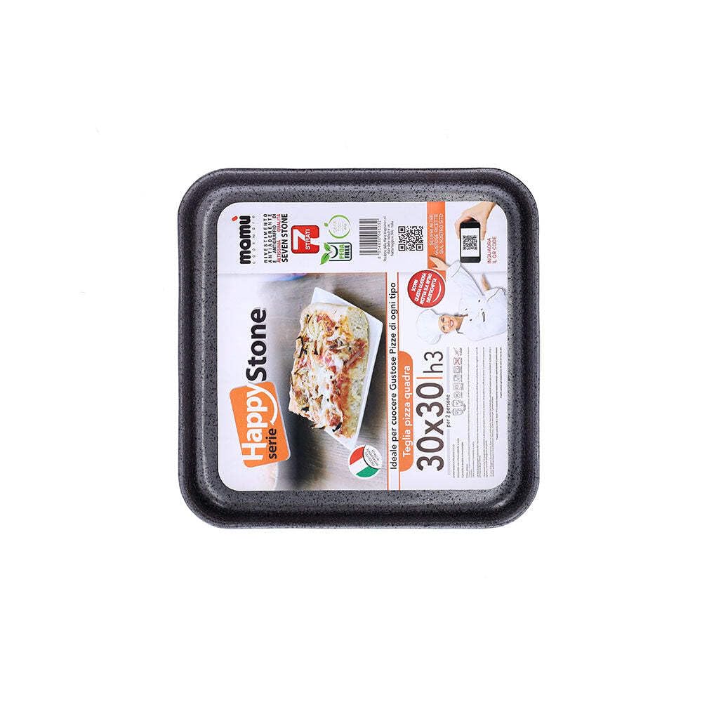 MAMU' Bandeja de horno 40 x 40 x 40 x 4 cm Happy Stone