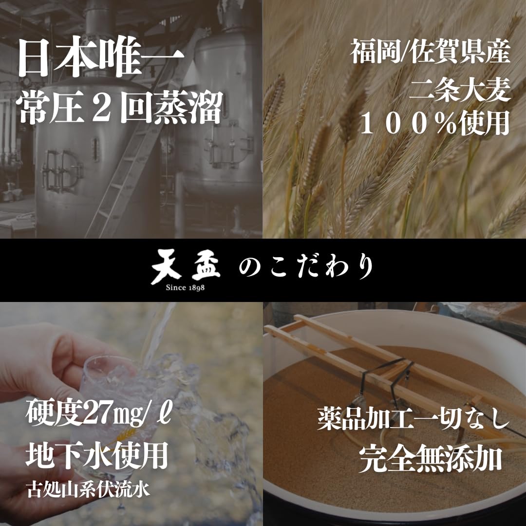 Amazon.co.jp: 天盃 40度 麦焼酎 日々の晩酌に 人気商品の40度1.8ℓ