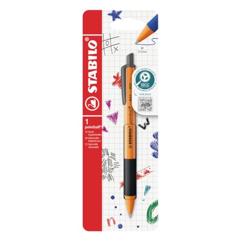 Stabilo Stylo à bille rétractable pointball Stylo simple 1x - vue 2